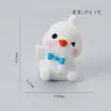 Adornos de Pato de Primavera de Dibujos Animados Jardinería de Micro Paisaje Oficina Escritorio Adornos Pequeños Accesorios para Llaveros Accesorios de Bricolaje