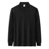 Ropa para Hombre Colección Primavera y Otoño 2026 Algodón Peinado de Fibra Larga 100% Camisa Polo Clásica Unisex Casual de Negocios Manga Larga