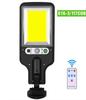 Luces solares transfronterizas para exteriores, luces de pared para patio, hogar, control remoto, luces de inducción del cuerpo humano, control de luz exterior, farolas de 43 LED
