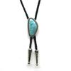 Novo design longo colar corda oblíquo triângulo turquesa colar masculino all-match manga curta acessórios pingente retro novo estilo
