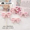 DIY Crema Colorido Encaje Estrella Lazo DIY Accesorios Hechos a Mano Cuentas Sueltas Acrílico Cadena para Teléfono Móvil Llavero Cuentas