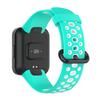 Adequado para Xiaomi Mi Watch 2 Lite duas cores de furo redondo pulseira de silicone vermelho Mi Redmi watch2 pulseira