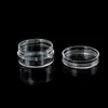 Botella Transparente Dispensadora de Cosméticos con Tapa, Botella Redonda Pequeña Portátil de 5g para Esmalte de Uñas, Loción, Esencia, Crema para Ojos y Ungüento