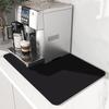 Alfombrilla Absorbente para Cafetera Cocina Plato Bar Escurridor Alfombrilla para Secar Tazas de Agua Individual de Aislamiento Sin Lavado para Encimera Paño