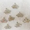 Accesorios para el cabello estilo coreano DIY aleación diamantes de imitación para niños tocado Corona accesorios lazo de cinta materiales decorativos venta al por mayor