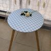 Mantel redondo impermeable de PVC, lavable y resistente al aceite, para mesa de centro, mesa giratoria redonda y resistente al aceite, para mesa de jardín de infantes
