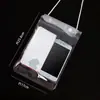Telefone móvel touchscreen natação mergulho set takeaway equipamento à prova de chuva transparente impermeável saco Rider pendurado pescoço touchscreen saco selado