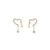 Pendientes de estrella preciosos con baño de oro de 18 quilates y diamantes completos para mujer, exquisitos, de lujo ligero, nicho, alta calidad, borla, tachuelas de circón, pendientes