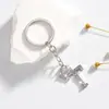 Aliexpress Comércio Exterior Mais Vendido Chaveiro com Letras em Inglês Liga de Zinco Diamante Pingente de Joia Criativa Venda Direta da Fábrica