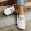 Estilo Nuevo Transfronterizo Europeo y Americano Cómodos Comercio Exterior 2026 Tallas Grandes Mocasines sin Cordones para Mujer Casual Color Sólido Venta al por Mayor Tallas Grandes