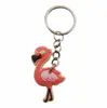 Chaveiro Novo Flamingo Transfronteiriço Pingente Borracha Macia PVC Pingente de Chave Acessórios para Chaveiro de Bolsa