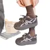 Zapatos Birkenstock con Forro de Lana para Mujer, Novedad Otoño e Invierno 2025, Versátiles, Plataforma Plana, Retro, Zapatos de Entrenamiento Alemanes, Zapatos Cálidos de Algodón