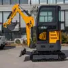 Exportado a Sudamérica: Excavadora Pequeña Tipo Cabina de 2.2 Toneladas, Excavadora Agrícola Tipo Oruga, Excavadora para Limpieza de Ríos