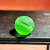 Cuentas Redondas de Vidrio Transparente Esmerilado de 15 mm, Cuentas con Agujero Recto, Cuentas Redondas Sueltas, Accesorios para Joyería DIY