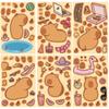 Stickers de Rompecabezas de Juguete Capibara de Dibujos Animados Hacer una Cara Stickers Manualidades Impermeable Stickers Repetibles Venta al por Mayor
