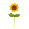 Regalo del Día del Maestro Portalápices de Girasol Funda para Bolígrafo Planta de Girasol en Maceta Tejido a Mano Producto Terminado Adorno de Escritorio de Dibujos Animados