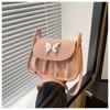 Bolso Plisado Versátil Estilo Coreano de Moda Bolso Cuadrado Pequeño para Mujer 2024 Nuevo Nicho Francés Sobaco Bandolera Lindo
