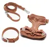 Collar de Perro de PVC Cuerda de Tracción para la Cintura Correa para el Pecho de Mascota Traje Transfronterizo Impermeable a Prueba de Suciedad Correa para Perro Envoltura Adhesiva Anti-mordeduras