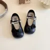 Zapatos de Princesa para Niñas Primavera y Otoño Nuevos Lazo Suela Suave Zapatos de Cuero Zapatos Mary Jane para Niños Zapatos de Vestir para Niñas Pequeñas Zapatos de una Sola Pieza