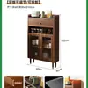 Nuevo aparador estrecho de 20 cm, mueble de almacenamiento integrado para montar en la pared, mueble para té, mueble de almacenamiento para comedor y cocina