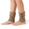Polainas de punto blancas para mujer, calcetines térmicos y de calefacción de invierno, botas de nieve, calcetines para pantorrilla de otoño e invierno, transfronterizo