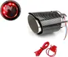 Garganta de escape luminosa de fibra de carbono modificada para coche transfronterizo con lámpara LED de alta temperatura, tubo de escape de coche modificado, spray de cola
