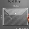 Bolsa de almacenamiento transparente con cremallera de gran capacidad, bolsa de documentos portátil para estudiantes, bolsa para llevar exámenes y libros de texto
