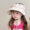 Sombrero de Protección Solar Infantil Yipan 2026 Nuevo Estilo de Verano Ins Dulce Lazo Sombrilla para Niñas Sombrero de Sol para Bebé