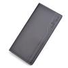 Cartera para Hombre Cartera Larga para Hombre Cartera Casual de Negocios para Hombre con Múltiples Ranuras para Tarjetas de Gran Capacidad Simple Delgada de Cuero Suave Bolsa de Traje