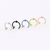Comercio Electrónico Transfronterizo Europeo y Americano Acero Inoxidable Unisex Sin Perforación Bola Barra Transversal en Forma de C Pinza para Labio Anillo Falso para Nariz Anillo para Labio