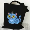 Bolsa de Lona con Estampado de Tigre para Grupo de Chicas Coreano Kpop 35X40 Bolso de Hombro Tote Diario Bolsa de Compras 0925-6