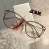 Chiai nova armação grande de TR90 personalidade olho de gato óculos anti-azul feminino moda retrô tendência armação de óculos para miopia