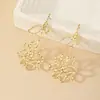 Pendientes de Flor de Metal Sencillos de Moda Europeos y Americanos 2023 Nuevos Pendientes Largos Dulces Pendientes Frescos de Verano para Mujer