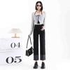 Jeans de Pierna Recta para Mujer Otoño e Invierno Nueva Llegada Cintura Alta Pequeña Ajustados Pantalones Baguette Cortos Sueltos Pantalones Tubo de Humo Moda Otoño