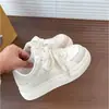 Zapatillas Blancas Simples de Punta Redonda Estilo Campus Otoño 2026, Zapatos Deportivos Casuales Cómodos y Versátiles para Mujer