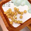 Plata de Ley S925 Chapada en Oro con Agujero Pasante Terminal de Borla Accesorios para Pulseras Componentes DIY Productos Semiacabados