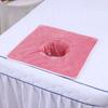 Toalla con agujero para la cama de salón de belleza, toalla con agujero para tumbarse, suave y absorbente, cojín de masaje, toalla facial, toalla de cama, logotipo personalizado