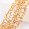 Cuentas Sueltas de Cristal Accesorios para Joyería DIY Cuentas de Vidrio Tallado Forma de Gota de Agua Accesorios para Ropa Color Plateado Agujero Horizontal 5*8mm Gota de Agua