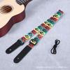 Correa de ukelele guitarra accesorios de instrumento musical poliéster estampado grueso nueva correa venta al por mayor directo de fábrica ukli