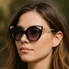 Nuevas Gafas de Sol de Moda Europeas y Americanas con Forma de Serpiente en las Patillas, Gafas de Sol de Alta Gama, Personalidad, Ojo de Gato Tendencia, Gafas Transfronterizas