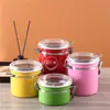 Pote Selado de Aço Inoxidável Pote para Chá Leite em Pó Pote para Armazenamento de Grãos Pote Hidratante para Café Pote de Armazenamento com Fecho Visual