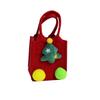 Linda Mini Bolso de Nochebuena Bolsa de Fieltro Bolsa de Regalo Empaque de Dulces Paz Fruta Bolsa Publicitaria de Regalo