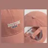 Gorra de Béisbol Bordada Estilo Coreano Rosa Dulce para Mujer, Versátil Visera Curva de Moda para Hombre, Primavera y Otoño, Hace que la Cara se Vea Más Pequeña