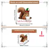 Animales Divertidos de Navidad Portarrollos de Papel Higiénico Pegatina de Pared Fondo de Baño Decoración del Hogar Pegatina de Pared Autoadhesiva
