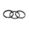 Llavero aleación acero inoxidable anillo de coche de alta calidad para hombres y mujeres hebilla de cintura creativa hebilla de llave de seguridad anti-pérdida ventas directas de fábrica