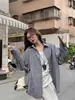 2025 Ins de Nicho Estilo Hong Kong Popular Chaqueta a Cuadros Camisa Protectora Solar Nueva Moda de Verano para Mujer Estilo Perezoso Ropa Exterior en Capas