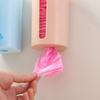 Caja creativa para guardar bolsas de basura sin perforaciones, caja para bolsas de basura montada en la pared de la cocina, caja de extracción para bolsas de plástico