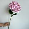 Ramo único 72 peças de filme 3D hortênsia casamento auditório teto estrada chumbo alto arranjo de flores floral decoração suave hortênsia