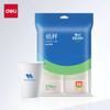 Deli Dexin Ll210 Vaso de Papel 210ml Blanco 50 Piezas/Bolsa Vaso de Papel Diario Hogar Negocio Desechable Vaso para Agua