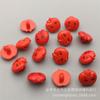 Atacado de botões plásticos de maçã sorridente coloridos, botões de pézinhos fofos de desenho animado coloridos de doce, para artesanato DIY